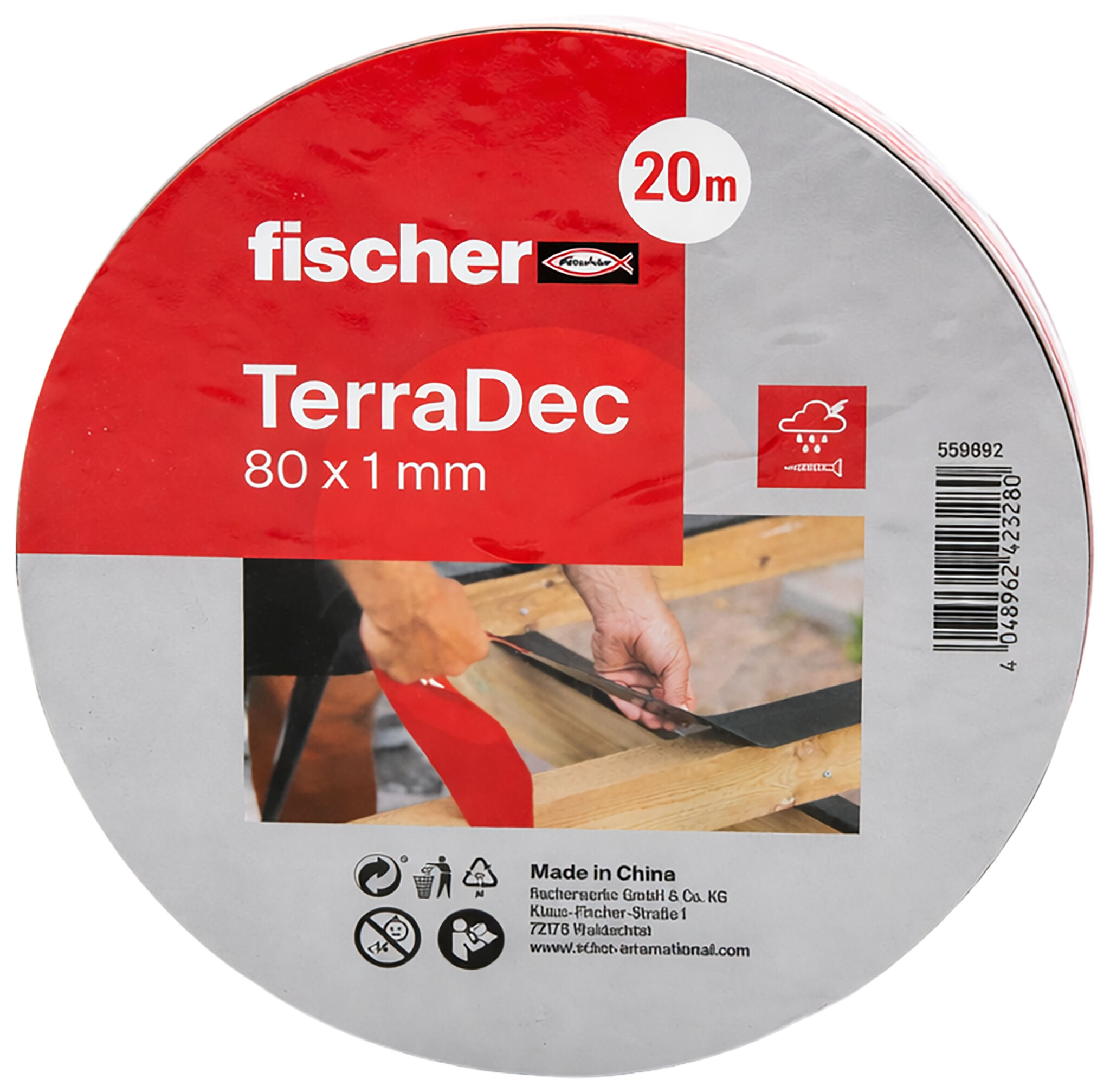 fischer Protection tape FTA-RT II 80 x 1.0 x 20,000 mm